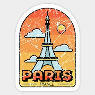 Paris France Sticker